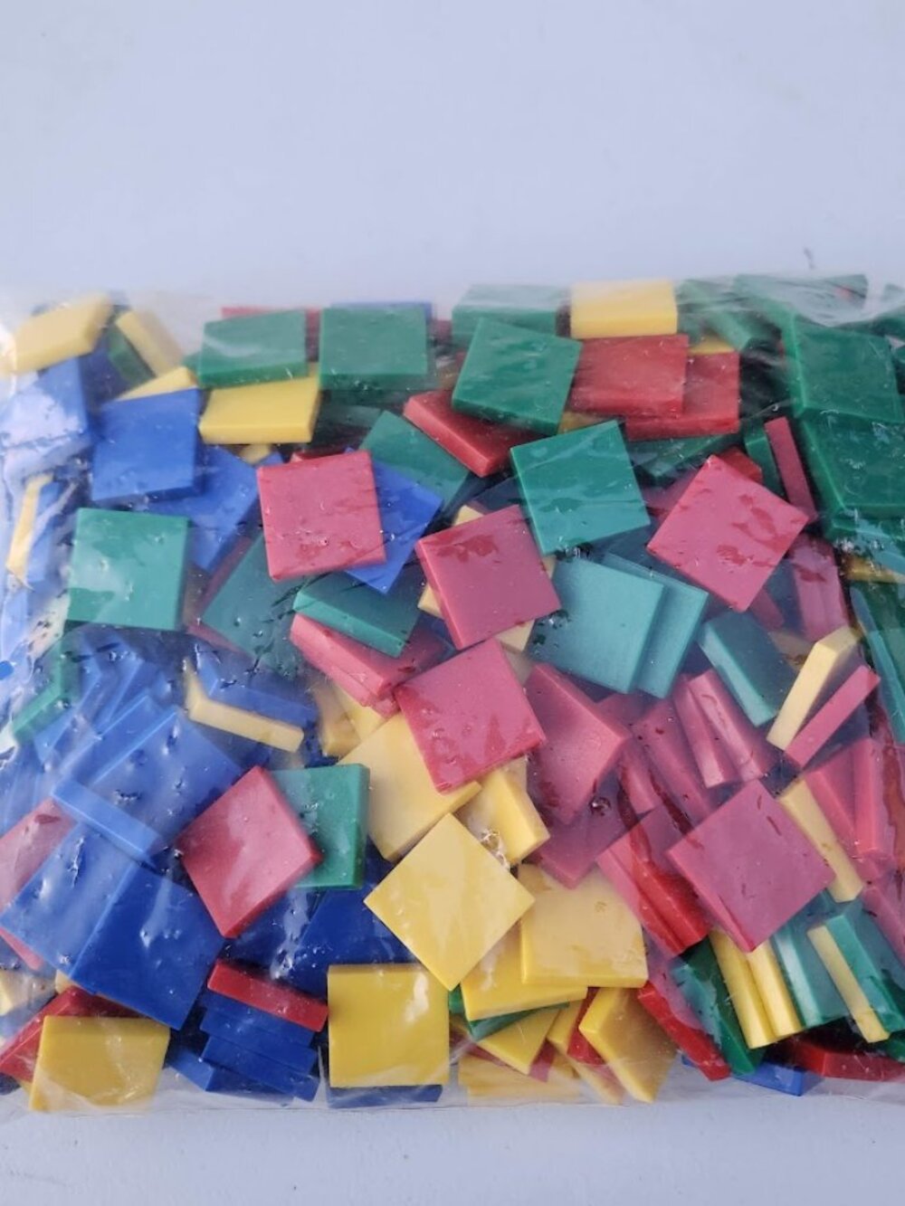 NEW 400 Square Color Tiles Math Manipulatives Sorting Stacking Comparing Blocks - Picture 6 of 6